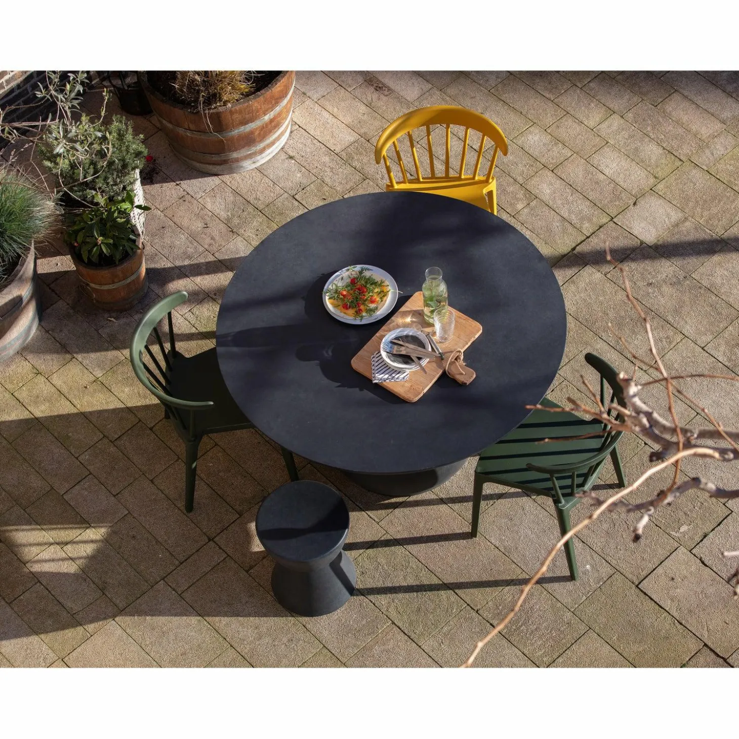 Tuin / Eetkamerstoel Bliss - Army Groen - Loft24.nl