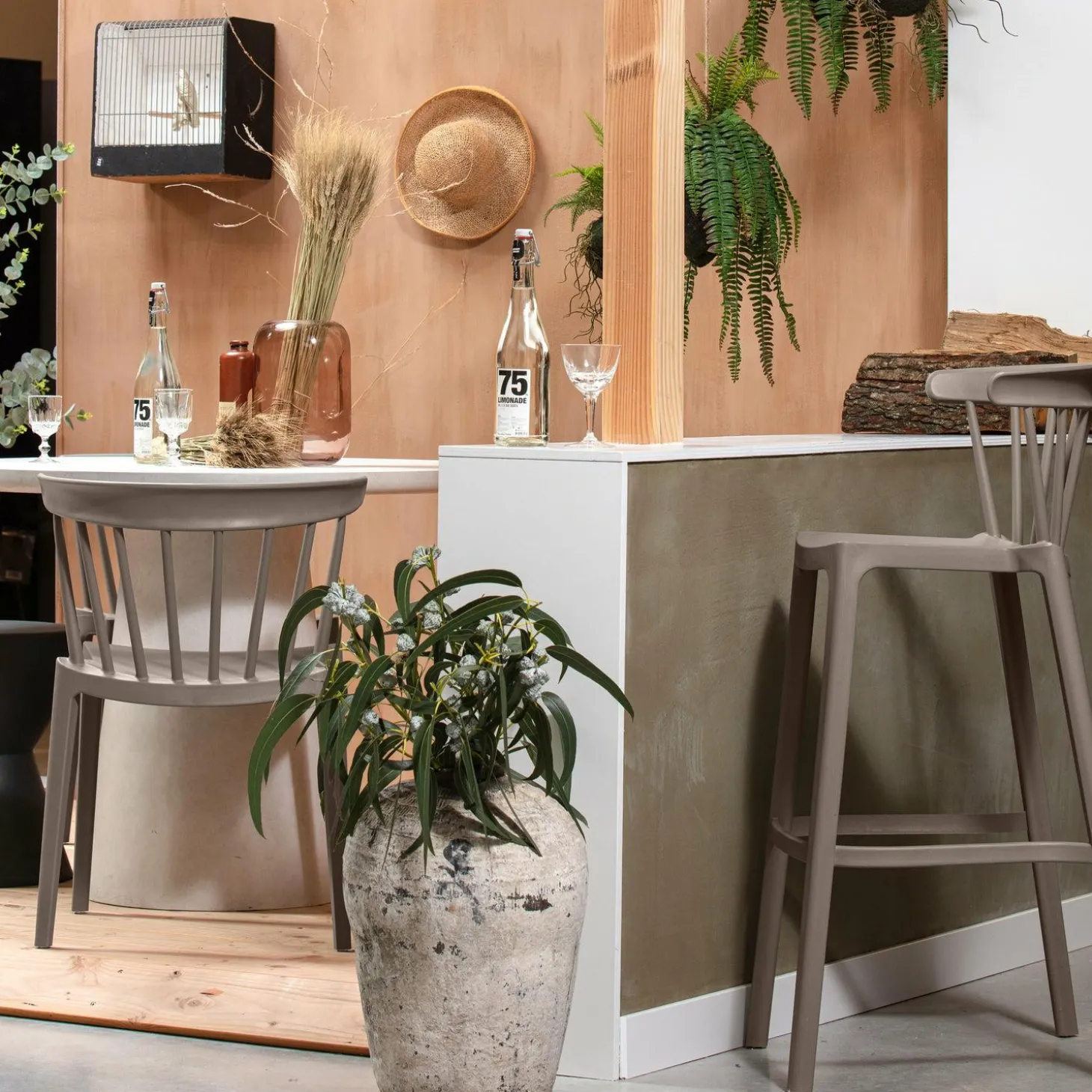 Tuin / Eetkamerstoel Bliss - Taupe - Loft24.nl