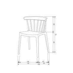 Tuin / Eetkamerstoel Bliss - Taupe - Loft24.nl