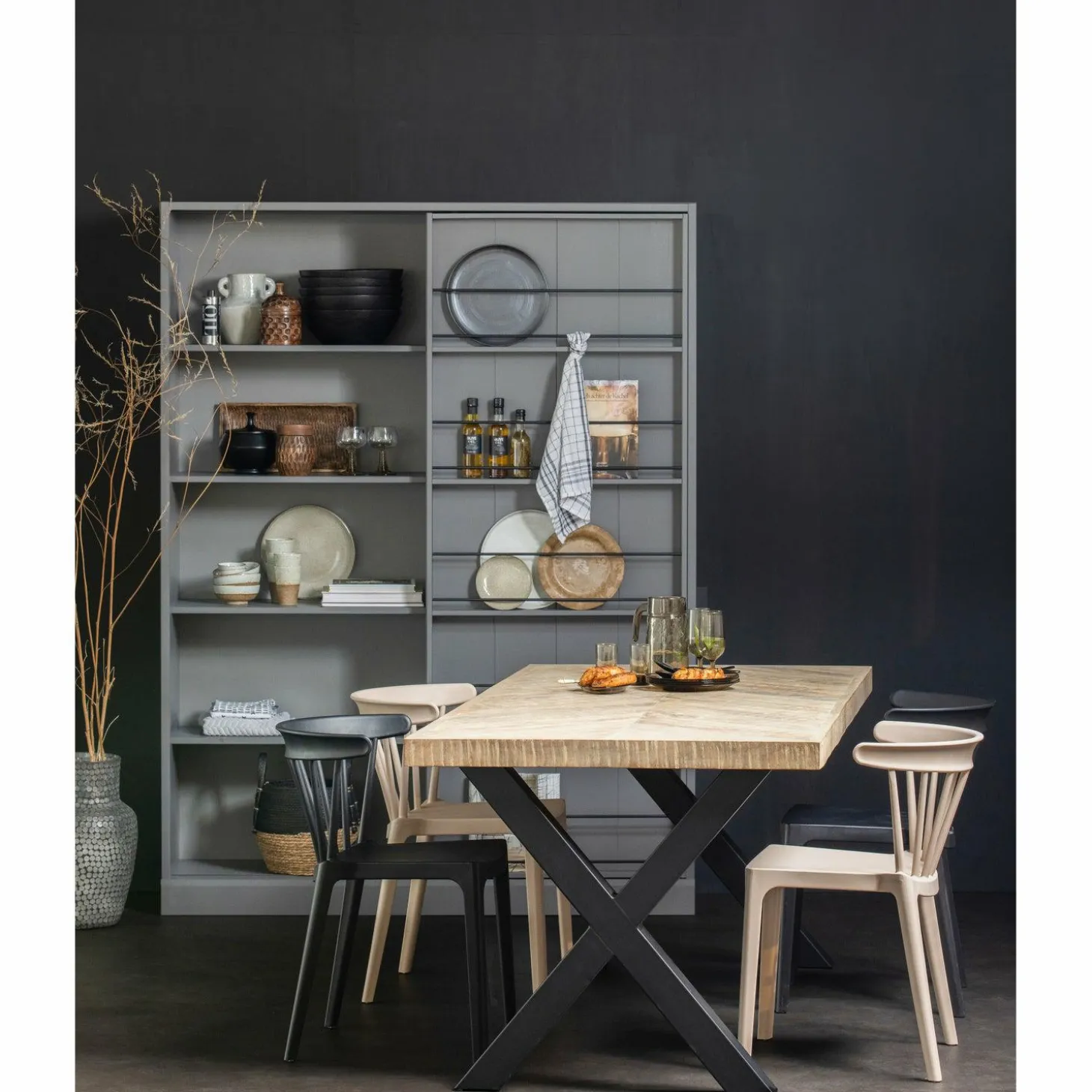 Tuin / Eetkamerstoel Bliss - Zwart - Loft24.nl