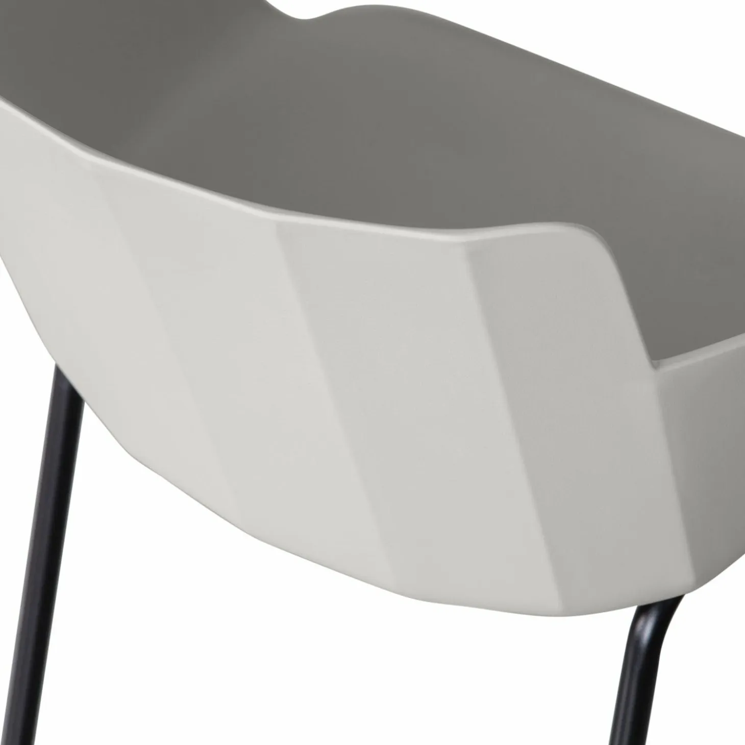 Tuinstoel Foppe Kunststof - Grijs - Loft24.nl