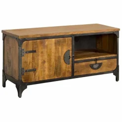 TV-meubel Basto 120cm Mangohout - Loft24.nl