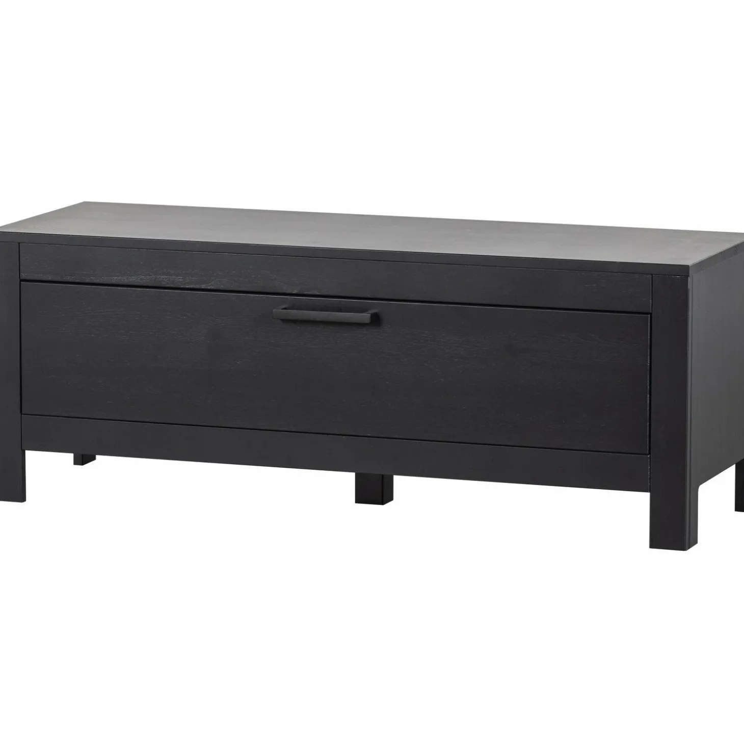 TV-meubel Bonk Grenen 120cm - Zwart - Loft24.nl