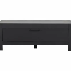 TV-meubel Bonk Grenen 120cm - Zwart - Loft24.nl
