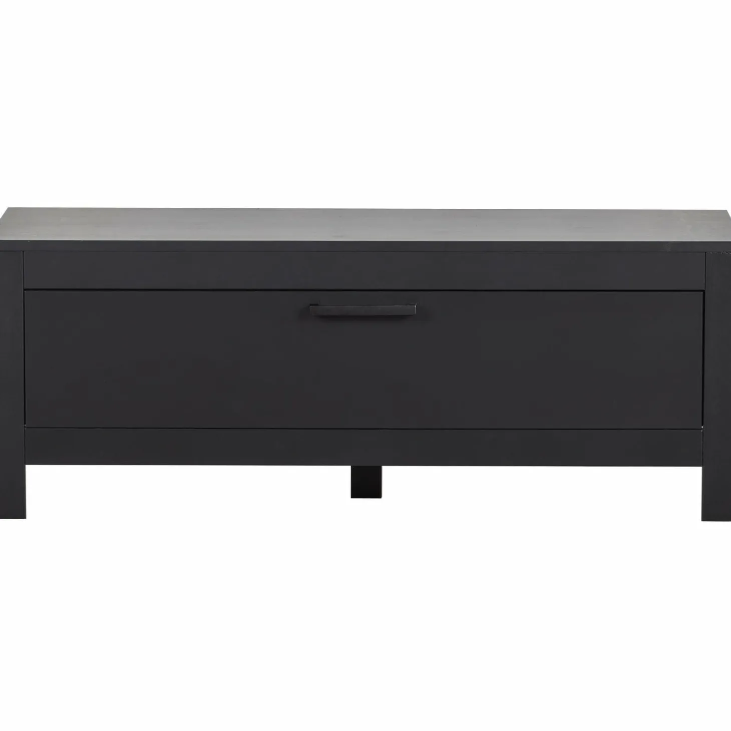 TV-meubel Bonk Grenen 120cm - Zwart - Loft24.nl