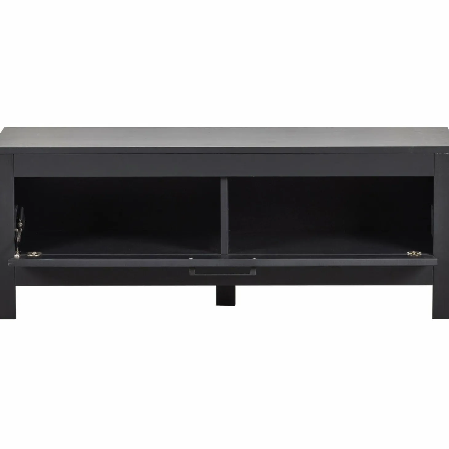 TV-meubel Bonk Grenen 120cm - Zwart - Loft24.nl