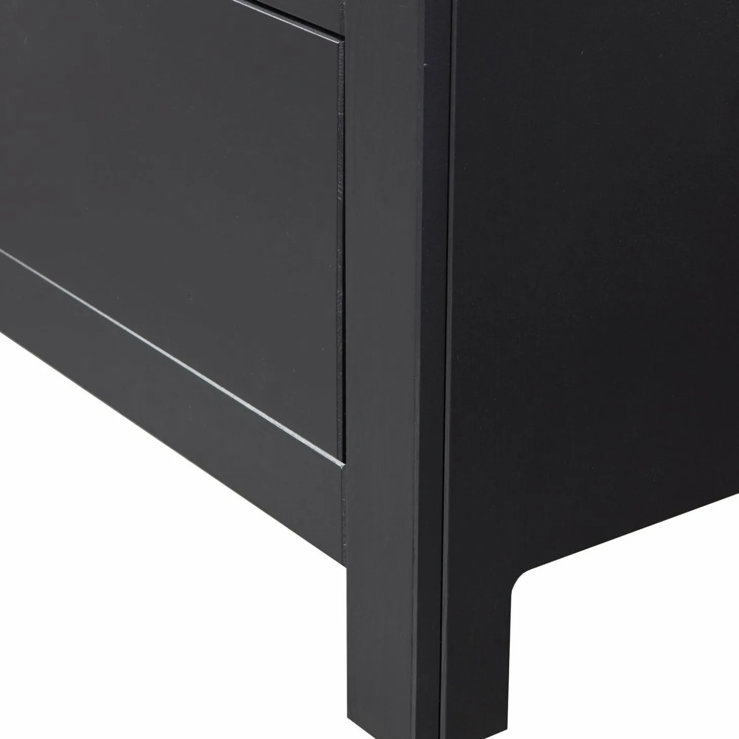 TV-meubel Bonk Grenen 120cm - Zwart - Loft24.nl
