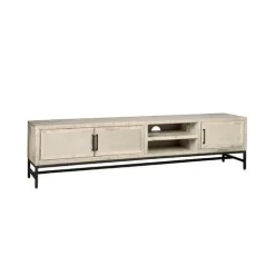 TV-meubel Carini Hout en Webbing 200 cm - Wit - Loft24.nl