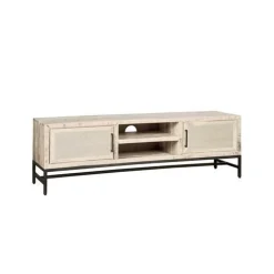 TV-meubel Carini Hout en Webbing 160 cm - Wit - Loft24.nl