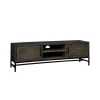 TV-meubel Carini Hout en Webbing 160 cm - Zwart - Loft24.nl