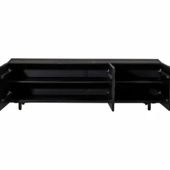 TV-meubel Counter Mangohout 160cm - zwart - Loft24.nl