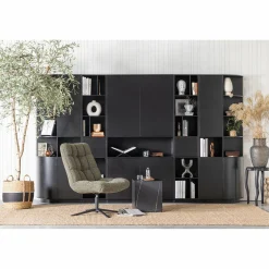 TV-meubel Finca Rechts Mat zwart 78cm - Loft24.nl
