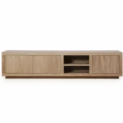 TV-meubel Helsinki Eikenhout 200 cm - Lichtbruin - Loft24.nl