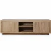 TV-meubel Helsinki Eikenhout 160 cm - Lichtbruin - Loft24.nl
