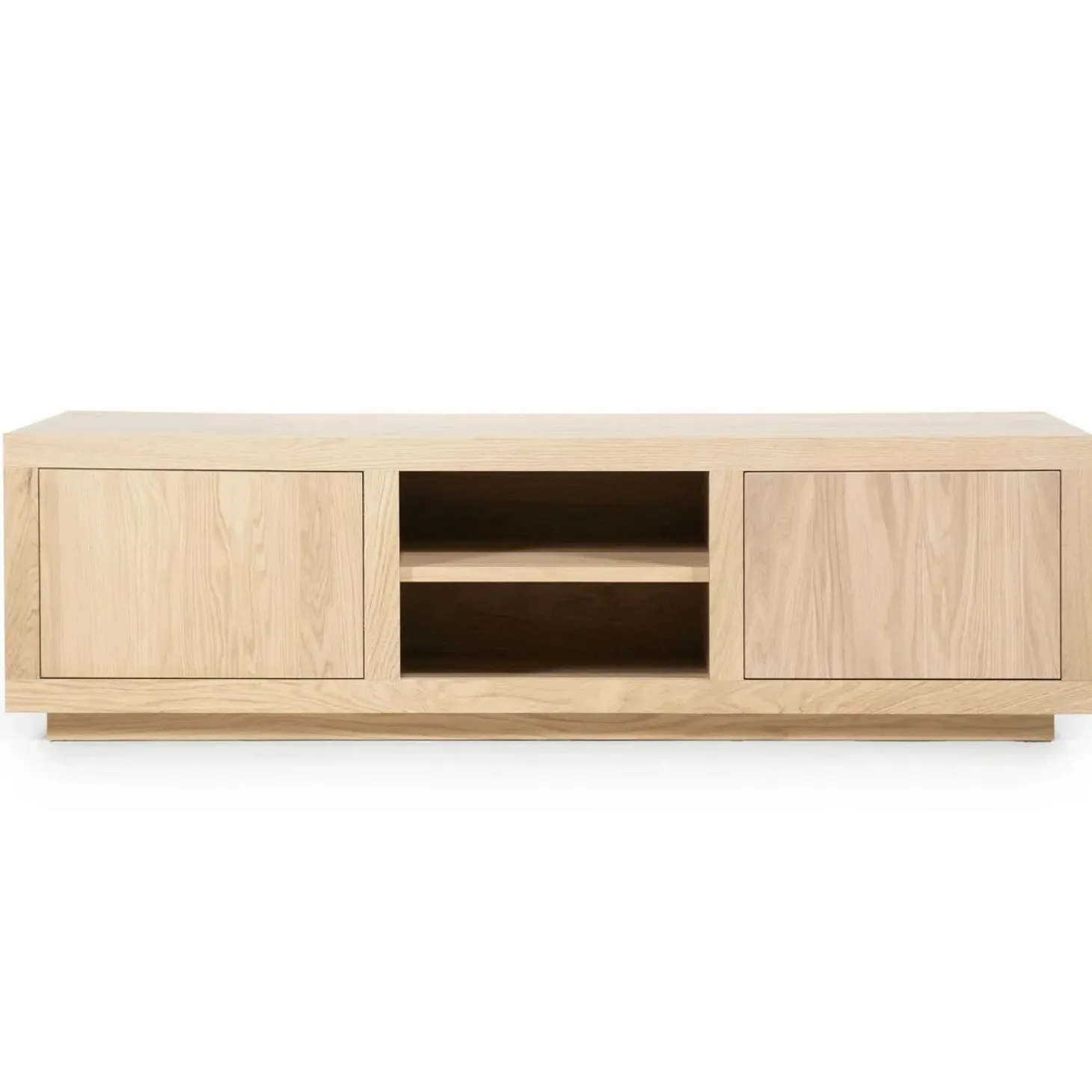 TV-meubel Helsinki Eikenhout 160 cm - Lichtbruin - Loft24.nl