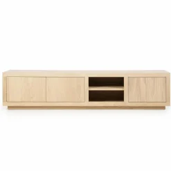 TV-meubel Helsinki Eikenhout 200 cm - Naturel - Loft24.nl