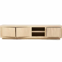 TV-meubel Helsinki Eikenhout 200 cm - Naturel - Loft24.nl