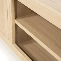 TV-meubel Helsinki Eikenhout 200 cm - Naturel - Loft24.nl