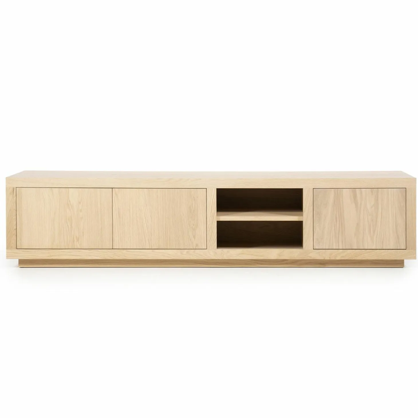 TV-meubel Helsinki Eikenhout 200 cm - Naturel - Loft24.nl
