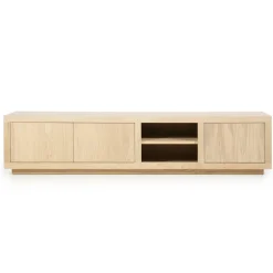 TV-meubel Helsinki Eikenhout 200 cm - Naturel - Loft24.nl