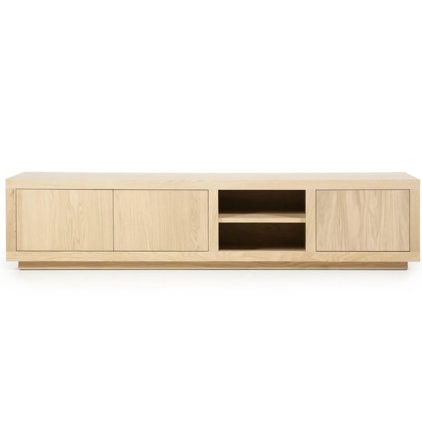 TV-meubel Helsinki Eikenhout 200 cm - Naturel - Loft24.nl