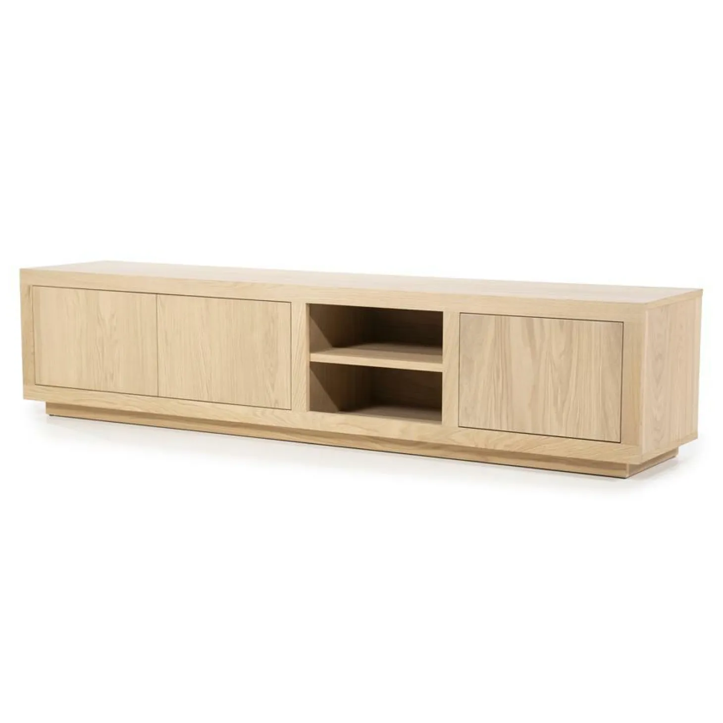 TV-meubel Helsinki Eikenhout 200 cm - Naturel - Loft24.nl