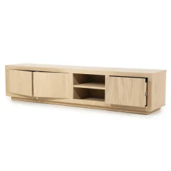 TV-meubel Helsinki Eikenhout 200 cm - Naturel - Loft24.nl