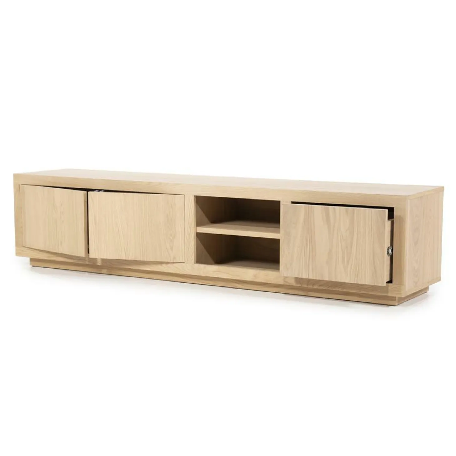 TV-meubel Helsinki Eikenhout 200 cm - Naturel - Loft24.nl
