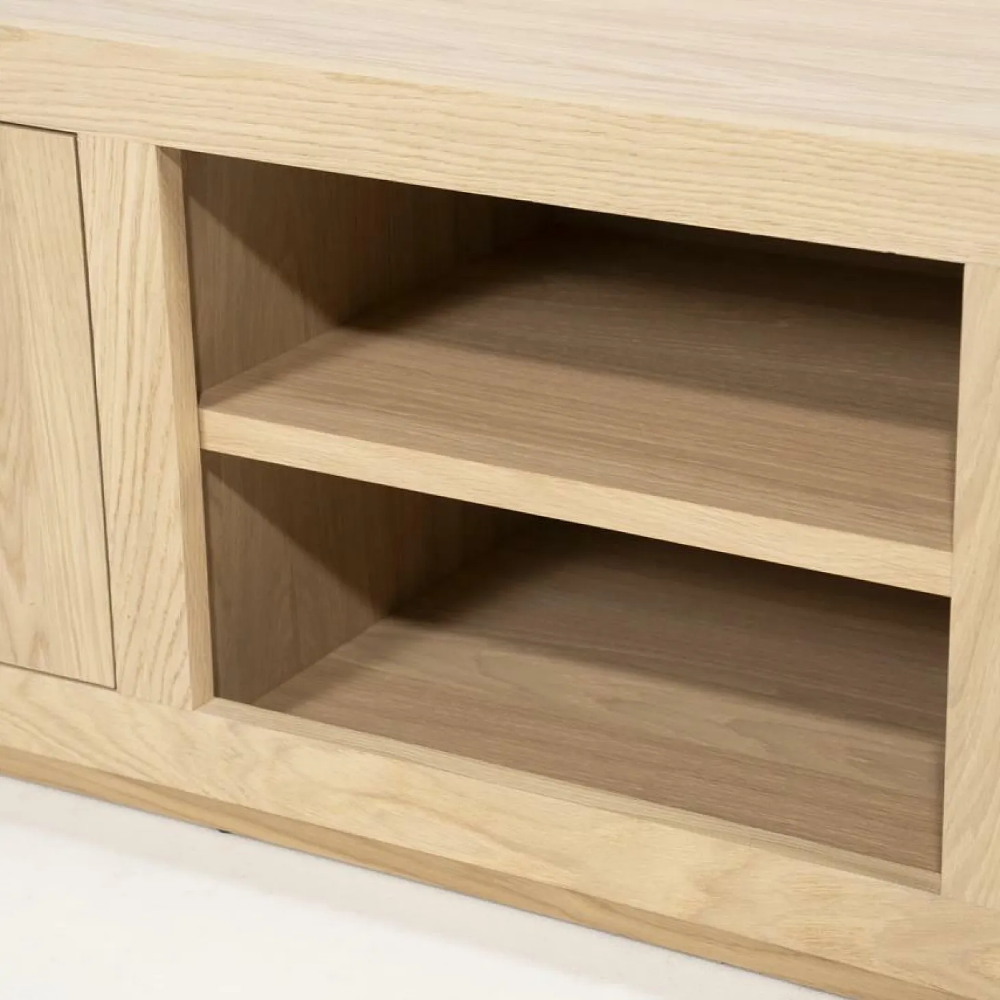 TV-meubel Helsinki Eikenhout 200 cm - Naturel - Loft24.nl