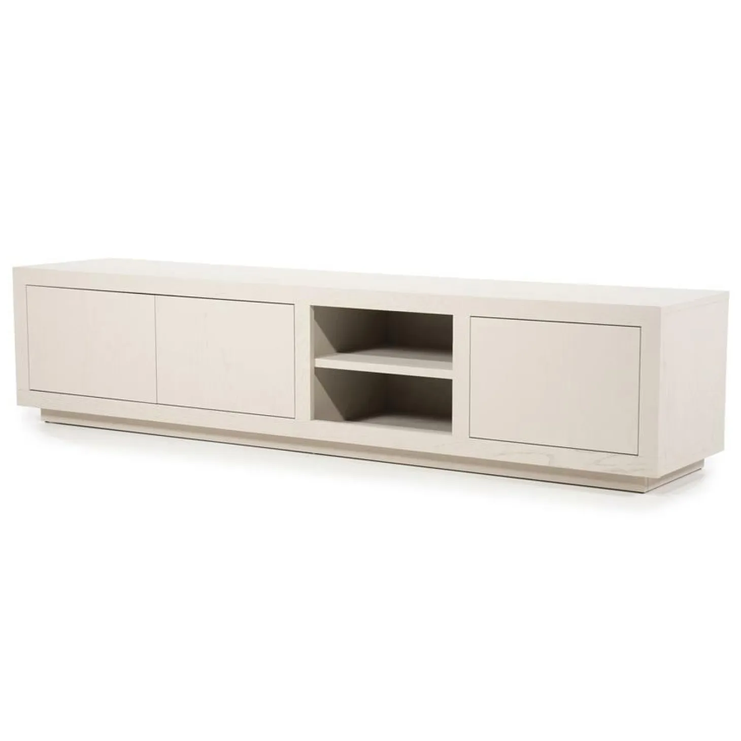 TV-meubel Helsinki Eikenhout 200 cm - Taupe - Loft24.nl