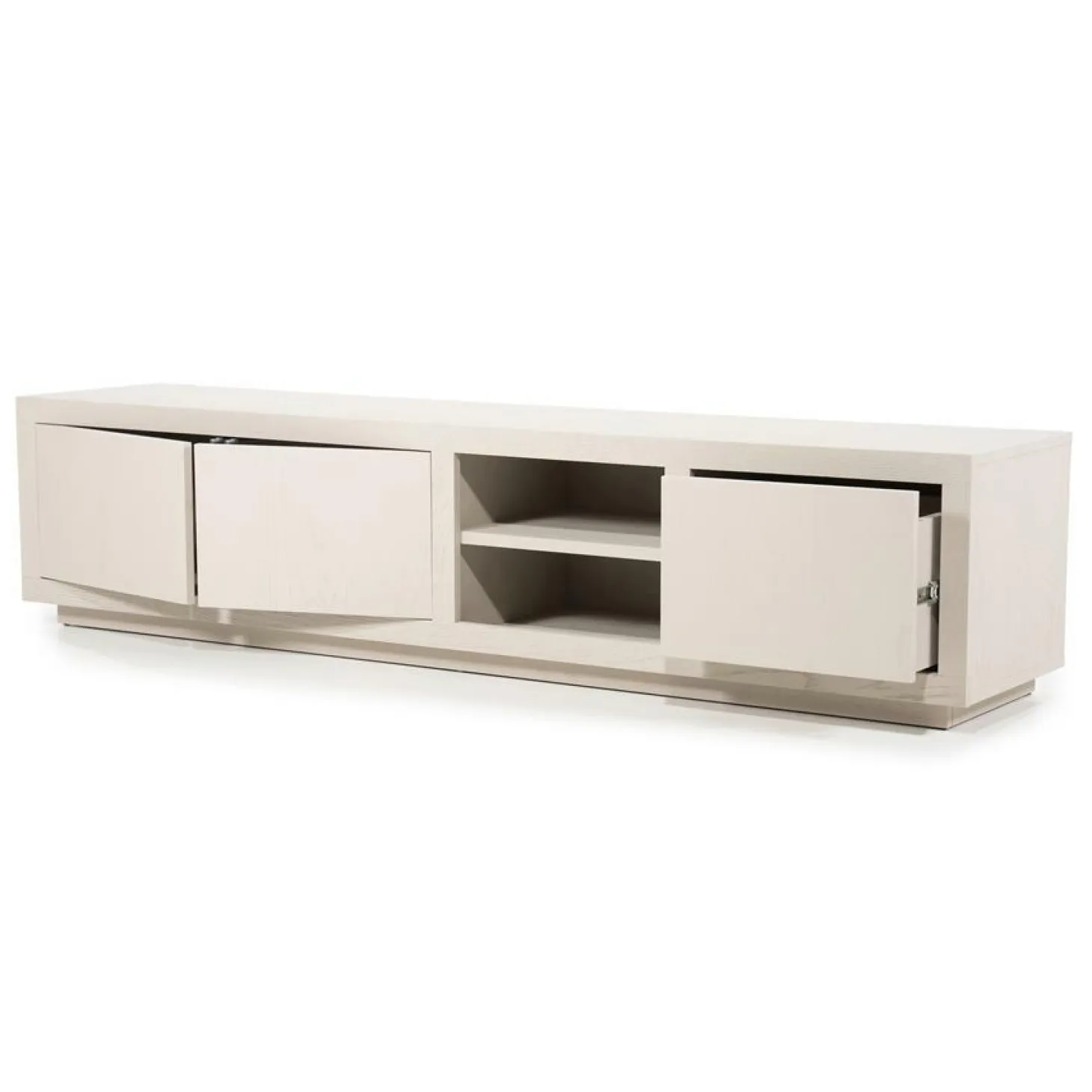 TV-meubel Helsinki Eikenhout 200 cm - Taupe - Loft24.nl