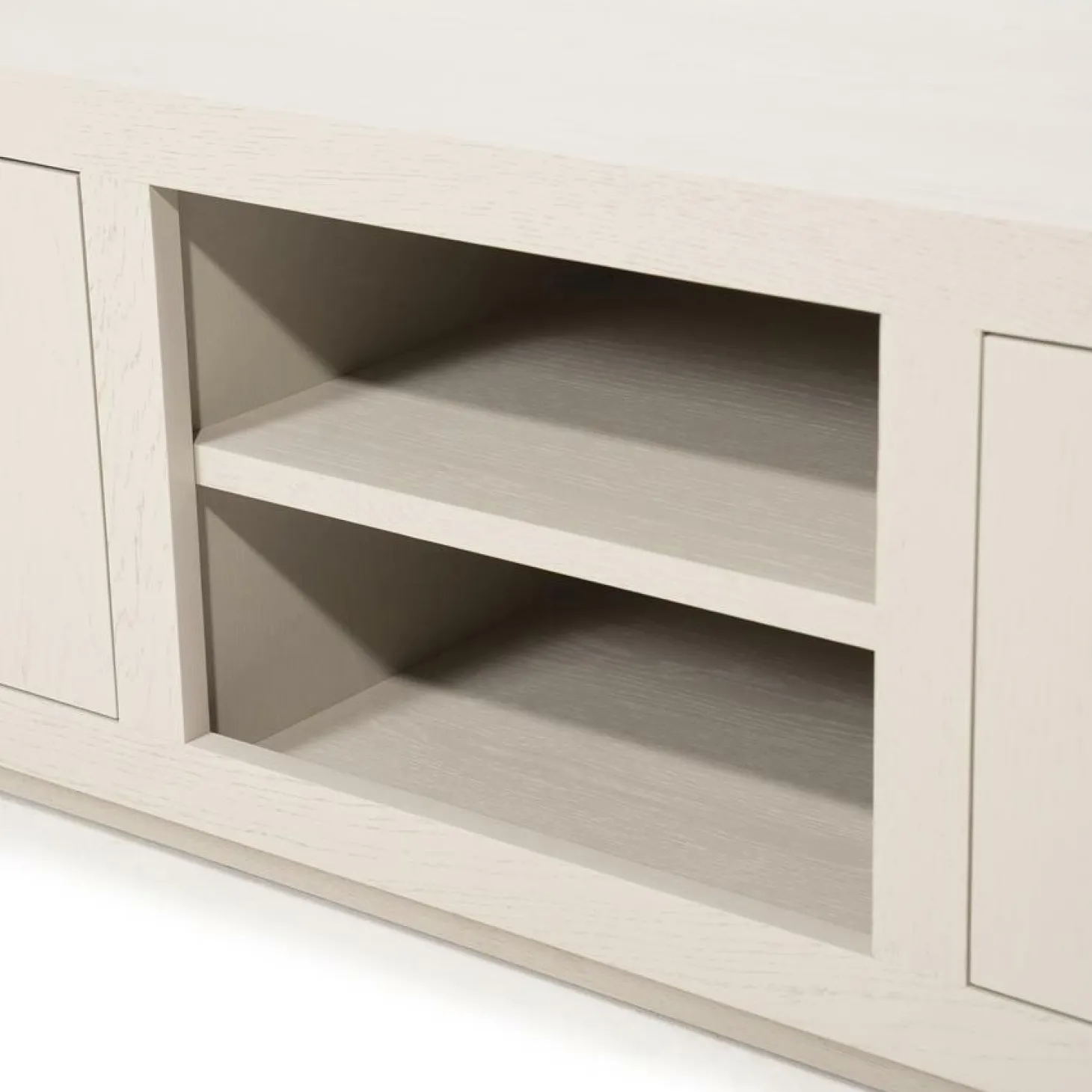 TV-meubel Helsinki Eikenhout 200 cm - Taupe - Loft24.nl