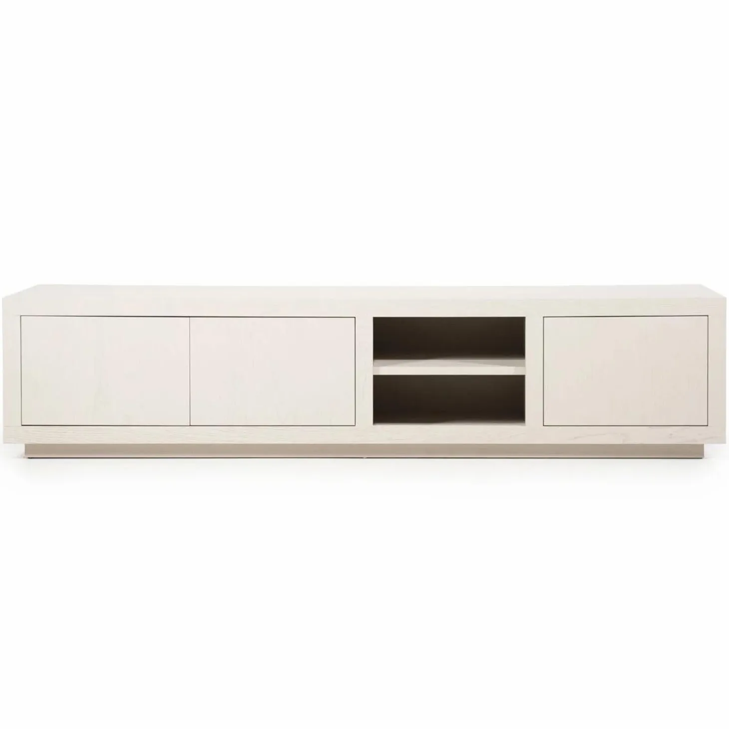 TV-meubel Helsinki Eikenhout 160 cm - Taupe - Loft24.nl