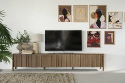 TV meubel Jake Eikenhout 264 cm - bruin - Loft24.nl