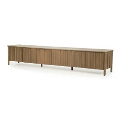 TV meubel Jake Eikenhout 264 cm - bruin - Loft24.nl