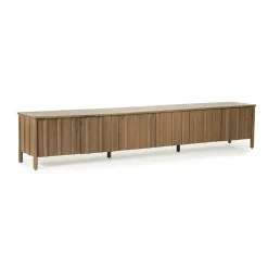 TV meubel Jake Eikenhout 264 cm - bruin - Loft24.nl