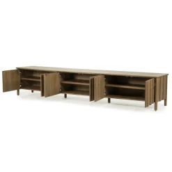 TV meubel Jake Eikenhout 264 cm - bruin - Loft24.nl