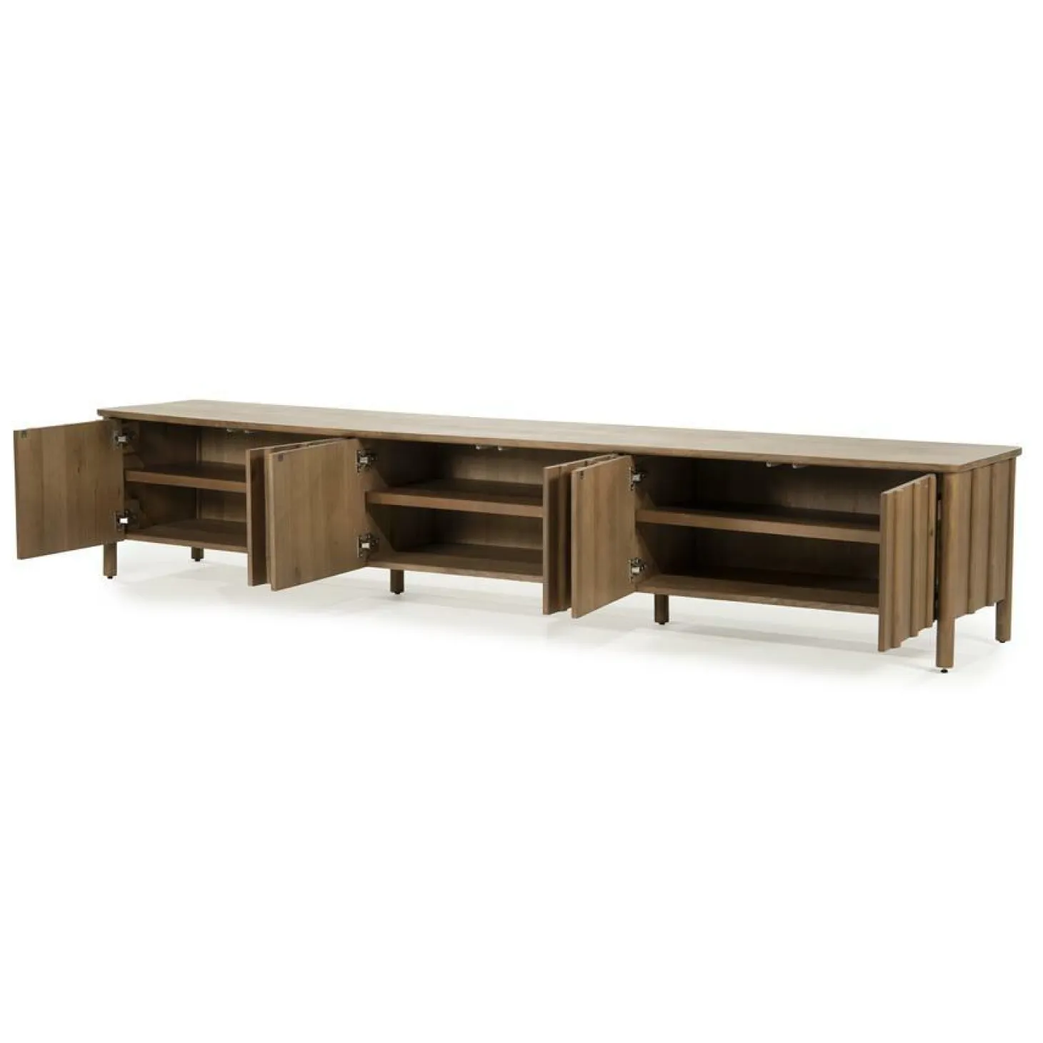 TV meubel Jake Eikenhout 264 cm - bruin - Loft24.nl