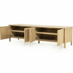 TV meubel Jake Eikenhout 183 cm - naturel - Loft24.nl