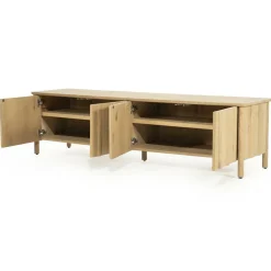TV meubel Jake Eikenhout 183 cm - naturel - Loft24.nl