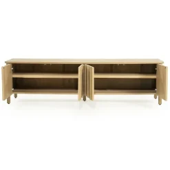TV meubel Jake Eikenhout 183 cm - naturel - Loft24.nl