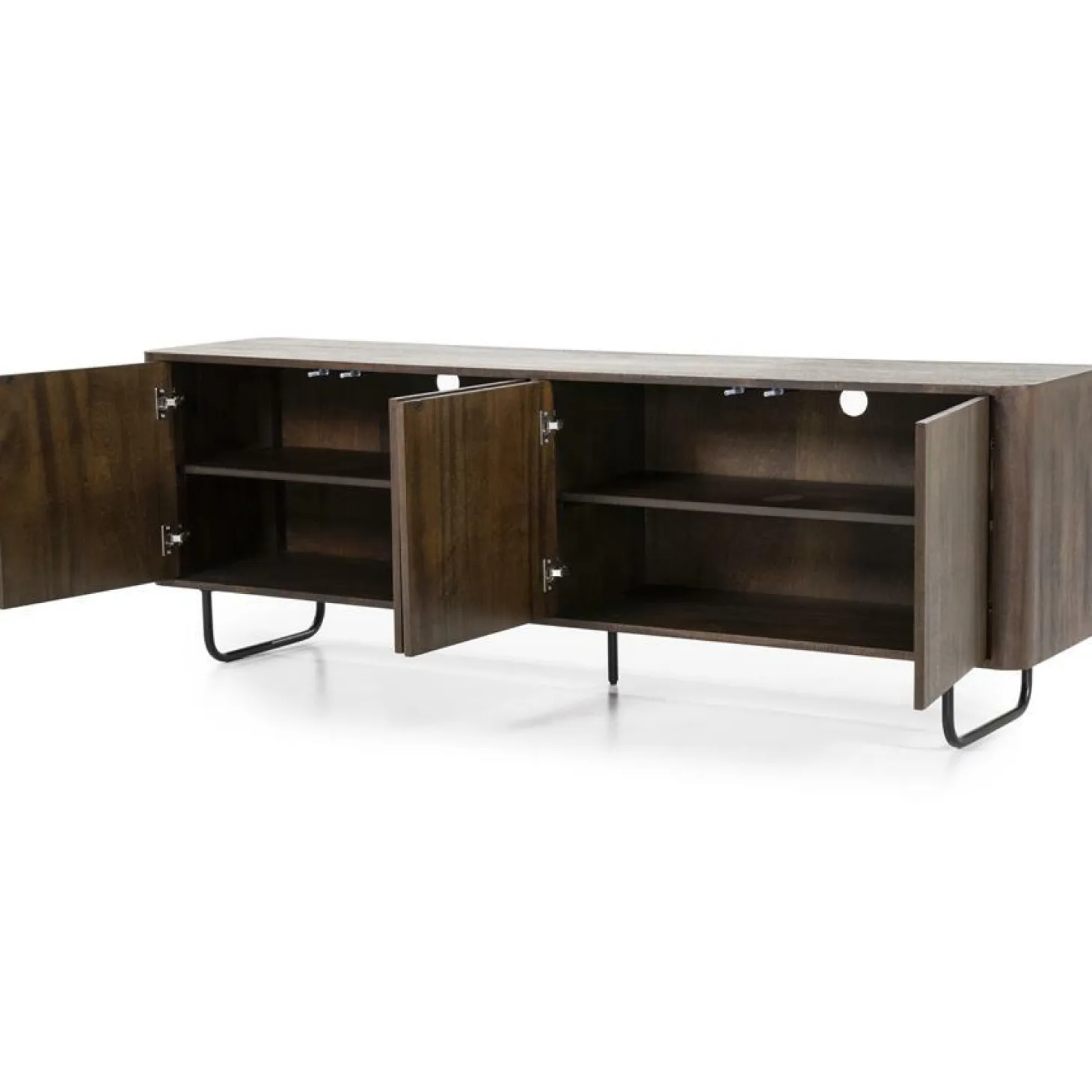 TV-meubel James Mangohout 180cm - Bruin - Loft24.nl