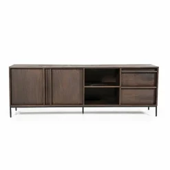 TV-meubel Jimmy Mangohout en Metaal 180cm - Bruin - Loft24.nl