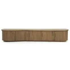 TV meubel Josh Eikenhout 240 cm - bruin - Loft24.nl