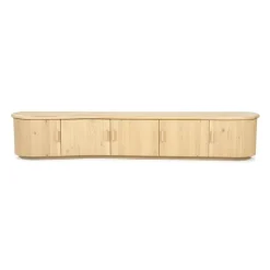 TV meubel Josh Eikenhout 240 cm - naturel - Loft24.nl