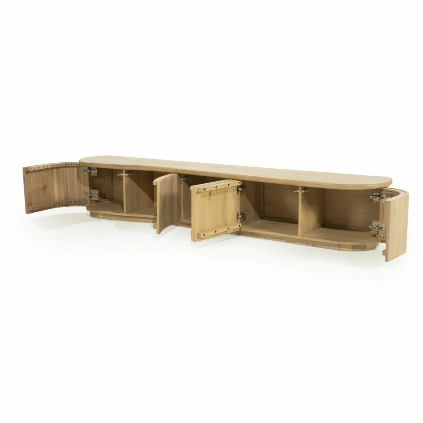 TV meubel Josh Eikenhout 240 cm - naturel - Loft24.nl