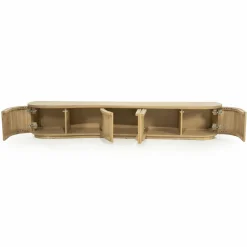 TV meubel Josh Eikenhout 240 cm - naturel - Loft24.nl