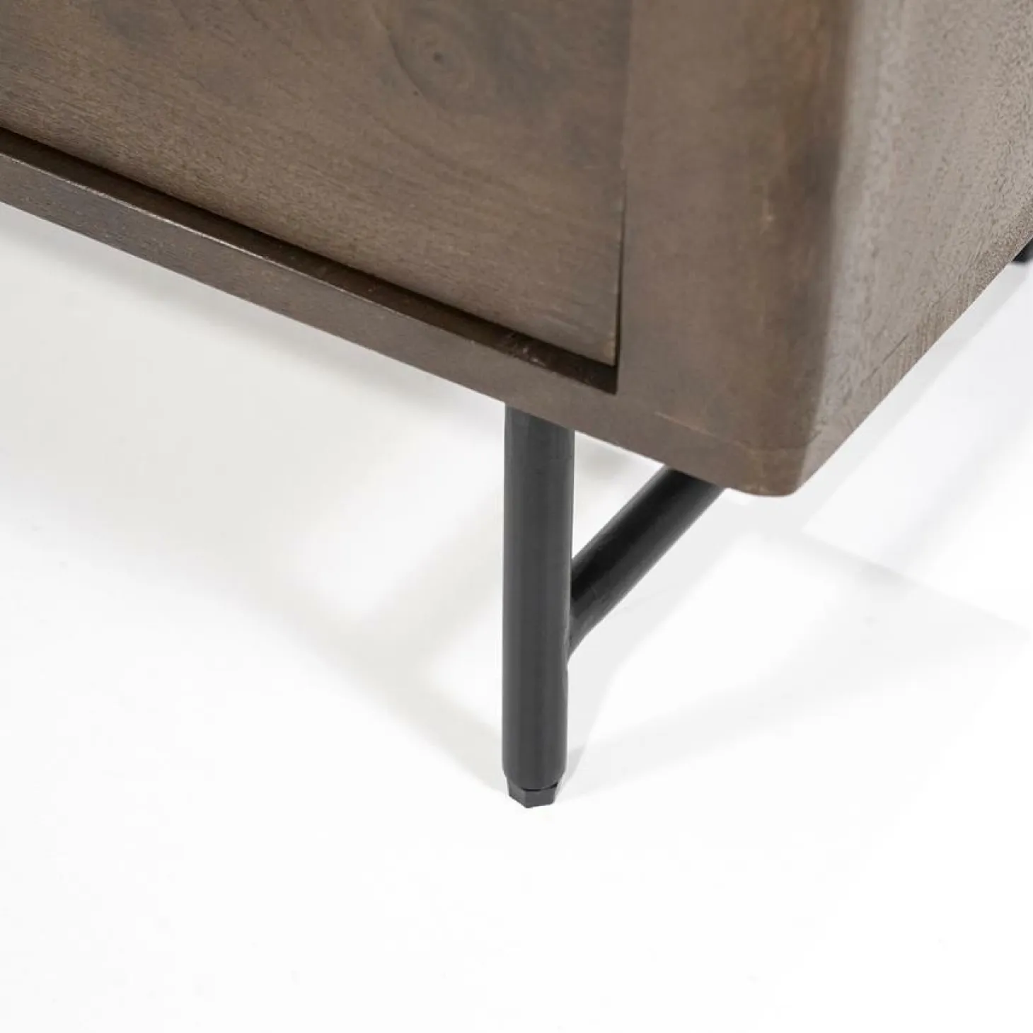 TV-Meubel Lio Mangohout Travertin 200cm - bruin - Loft24.nl