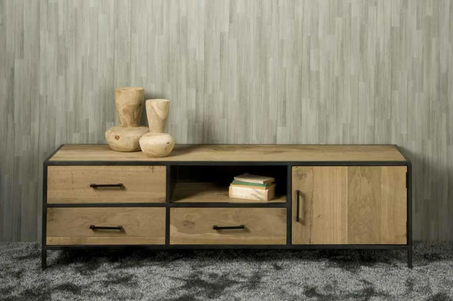 TV-meubel Luna Eikenhout - 180 cm - Loft24.nl
