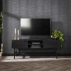 TV-meubel Marina Mangohout 140cm - Zwart - Loft24.nl